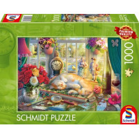 SCHMIDT Puzzle Skládání s kočkou 1000 dílků