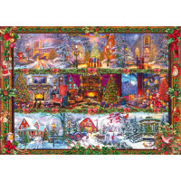 SCHMIDT Puzzle Vánoční pozdravy 1000 dílků