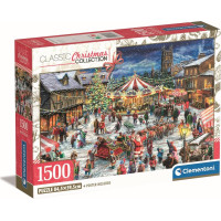 CLEMENTONI Puzzle Vánoční trhy 1500 dílků