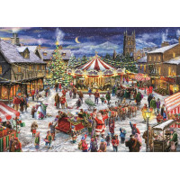 CLEMENTONI Puzzle Vánoční trhy 1500 dílků