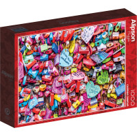 ALIPSON Puzzle Zamilované visací zámky 1000 dílků
