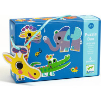 DJECO Puzzle Duo Zvířátka 6x2 dílky