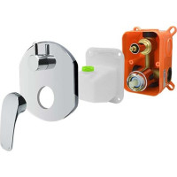 Sprchová podomítková baterie s přepínačem, Zuna, Mbox, kryt, chrom