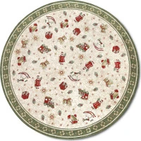 Kusový koberec Villeroy & Boch Toy's delight se střiženým vlasem 106218 Green, Multicolor kruh