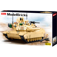 Sluban Model Bricks M38-B0892 Bitevní tank M1A2 Abrams
