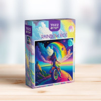 YAZZ Čtvercové puzzle Duhová jízda 1023 dílků