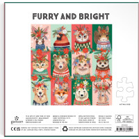 GALISON Čtvercové puzzle Furry And Bright 500 dílků