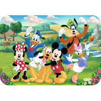 TREFL Dřevěné puzzle Mickey a přátelé 24 dílků
