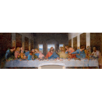 BLUEBIRD Panoramatické puzzle Poslední večeře 1000 dílků