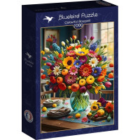 BLUEBIRD Puzzle Barevná kytice 1000 dílků