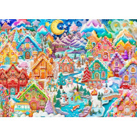 ALIPSON Puzzle Barevná noc v Cookietownu 1500 dílků