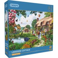 GIBSONS Puzzle Chata u jezera 500 dílků