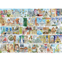 GIBSONS Puzzle Evropské památky 1000 dílků