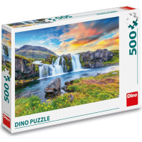 DINO Puzzle Islandský vodopád 500 dílků
