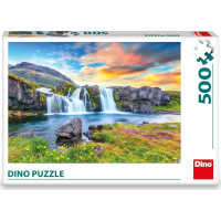 DINO Puzzle Islandský vodopád 500 dílků