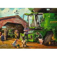 RAVENSBURGER Puzzle John Deer tenkrát a nyní 1000 dílků
