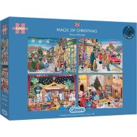 GIBSONS Puzzle Kouzlo Vánoc 4x500 dílků