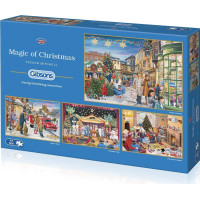 GIBSONS Puzzle Kouzlo Vánoc 4x500 dílků