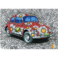 DINO Puzzle Malovaný VW Brouk 500 dílků