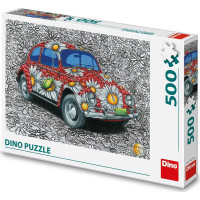 DINO Puzzle Malovaný VW Brouk 500 dílků