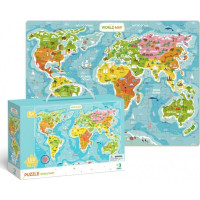 DODO Puzzle Mapa světa 100 dílků