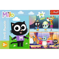 TREFL Puzzle Milo a kočky MAXI 24 dílků