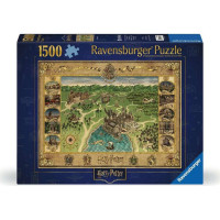 RAVENSBURGER Puzzle Mapa Bradavic 1500 dílků