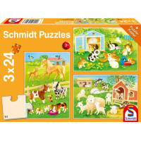 SCHMIDT Puzzle Přátelé ze statku 3x24 dílků