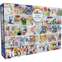 GIBSONS Puzzle Rok strávený ve Velké Británii 1000 dílků
