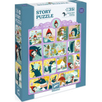 DJECO Puzzle s příběhem Červená karkulka 35 dílků
