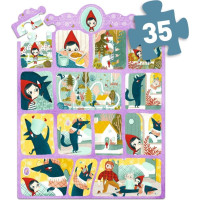 DJECO Puzzle s příběhem Červená karkulka 35 dílků