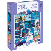 DJECO Puzzle s příběhem Kráska a zvíře 100 dílků