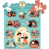 DJECO Puzzle s příběhem Pinokio 54 dílků