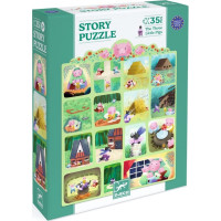 DJECO Puzzle s příběhem Tři Prasátka 35 dílků