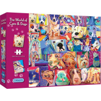 GIBSONS Puzzle Svět koček a psů 1000 dílků