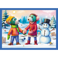 Puzzle Treflíci: Vánoce 4v1 (12,15,20,24 dílků)
