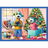 Puzzle Treflíci: Vánoce 4v1 (12,15,20,24 dílků)