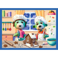 Puzzle Treflíci: Vánoce 4v1 (12,15,20,24 dílků)