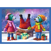 Puzzle Treflíci: Vánoce 4v1 (12,15,20,24 dílků)