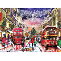 GIBSONS Puzzle Vánoční Regent Street XL 500 dílků
