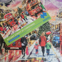 GIBSONS Puzzle Vánoční Regent Street XL 500 dílků
