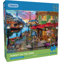 GIBSONS Puzzle Západ slunce nad Seinou XL 500 dílků