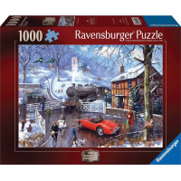 RAVENSBURGER Puzzle Železniční přejezd 1000 dílků