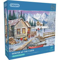 GIBSONS Puzzle Zima na chatě 1000 dílků