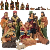 Vánoční figurky do betlému - sada 10 kusů
