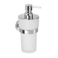 Sapho LARISSA dávkovač mýdla 250ml, mléčné sklo, chrom WS019