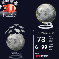 RAVENSBURGER 3D Svítící puzzleball Měsíc 73 dílků