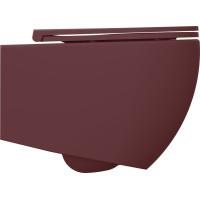 Isvea INFINITY závěsná WC mísa, Rimless, 36, 5x53cm, maroon red 10NF02004-2R