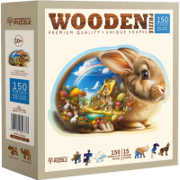 WOODEN CITY Dřevěné puzzle Králíček 150 dílků