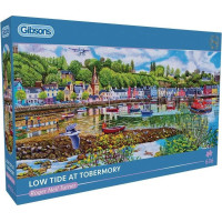 GIBSONS Panoramatické puzzle Odliv a příliv v Tobermory 636 dílků